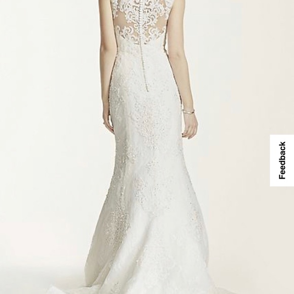 Oleg Cassini Wedding Dress, ivory, size 14. NWT - Picture 3 of 7